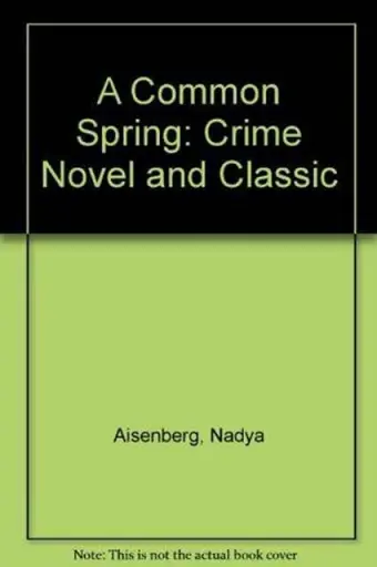 Common Spring Crime Novel cover