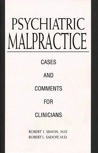 Psychiatric Malpractice cover