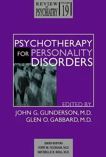 Psychotherapy for Personality Disorders cover