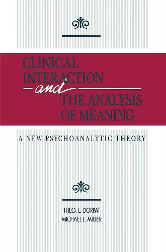 Clinical Interaction and the Analysis of Meaning cover