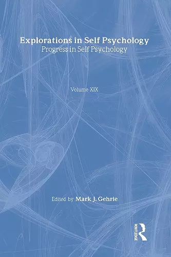 Progress in Self Psychology, V. 19 cover