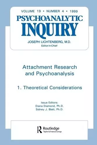 Attachment Research and Psychoanalysis cover