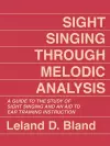 Sight Singing Through Melodic Analysis cover