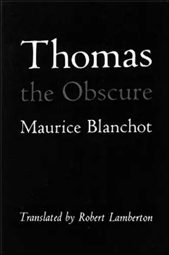 Thomas the Obscure cover