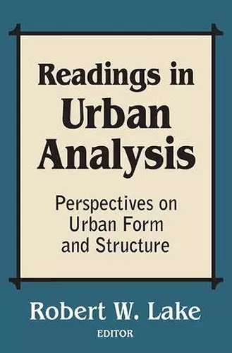 Readings in Urban Analysis cover