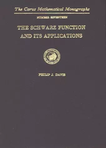 The Schwarz Function and Its Applications cover