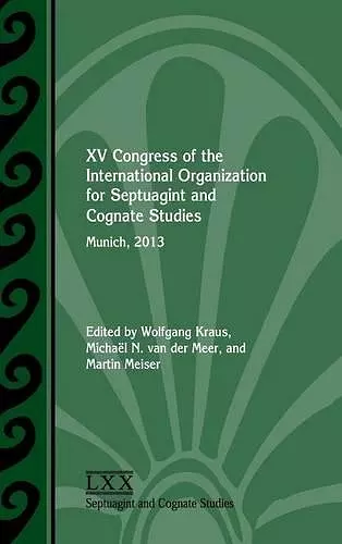 XV Congress of the International Organization for Septuagint and Cognate Studies cover
