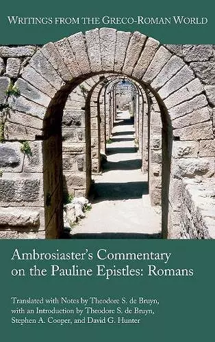 Ambrosiaster's Commentary on the Pauline Epistles cover