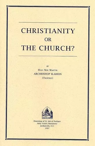 Christianity or the Church? cover