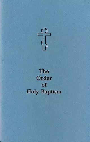 The Order of Holy Baptism cover