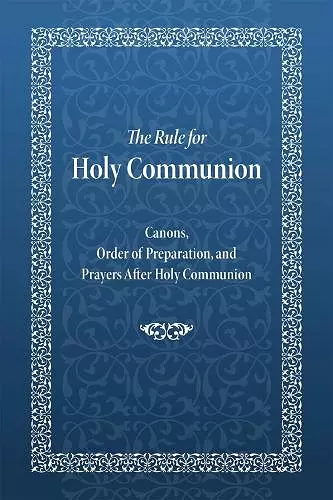 The Rule for Holy Communion cover