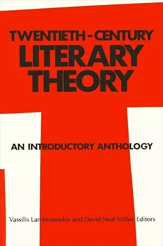 Twentieth-Century Literary Theory cover