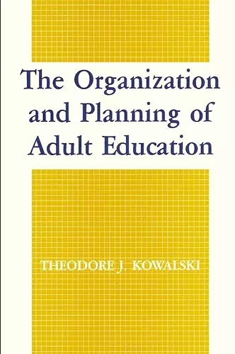 The Organization and Planning of Adult Education cover