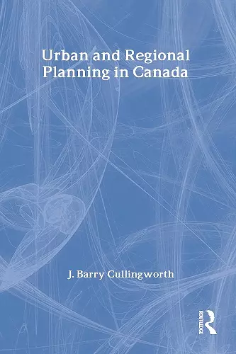 Urban and Regional Planning in Canada cover