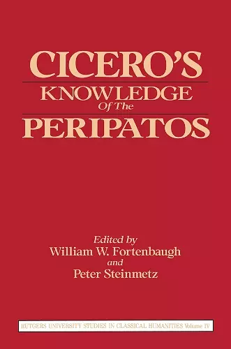 Cicero's Knowledge of the Peripatos cover