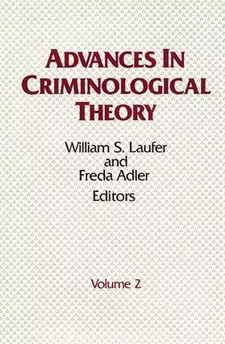 Advances in Criminological Theory cover