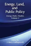 Energy, Land and Public Policy cover