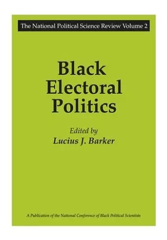 Black Electoral Politics cover