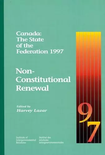 Canada: The State of the Federation 1997 cover