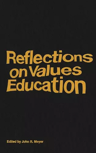 Reflections on Values Education cover