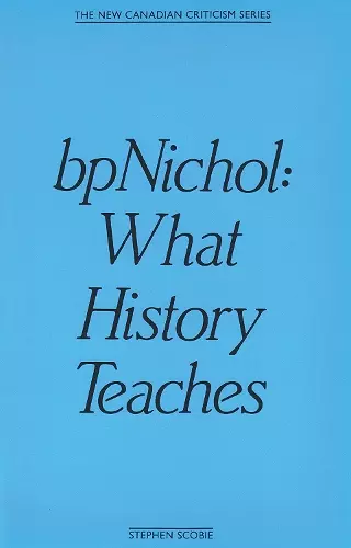 bpNichol cover