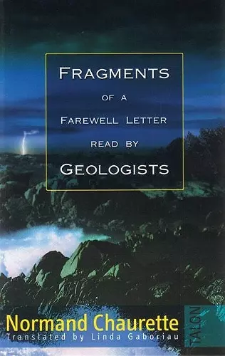 Fragments of a Farewell Letter Read by Geologists cover