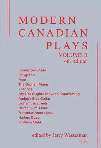 Modern Canadian Plays: Volume 2 cover