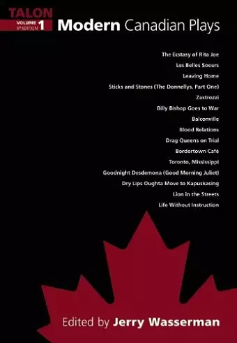 Modern Canadian Plays cover