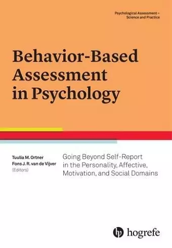 Behavior-Based Assessment in Psychology cover