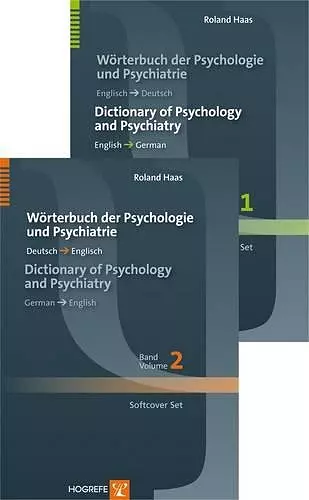 Woerterbuch Der Psychologie Und Psychiatrie / Dictionary of Psychology and Psychiatry cover