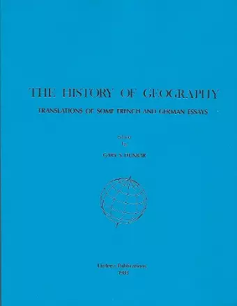 The History of Geography cover