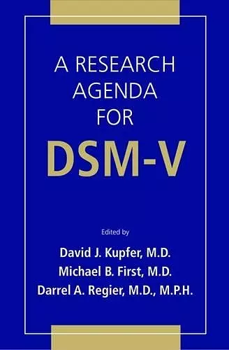 A Research Agenda For DSM V cover