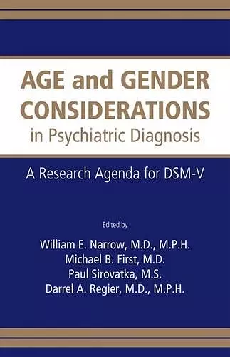 Age and Gender Considerations in Psychiatric Diagnosis cover