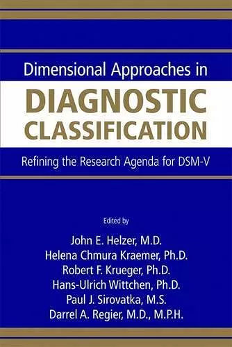 Dimensional Approaches in Diagnostic Classification cover