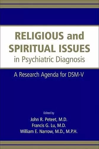 Religious and Spiritual Issues in Psychiatric Diagnosis cover