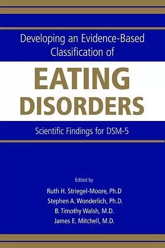 Developing an Evidence-Based Classification of Eating Disorders cover