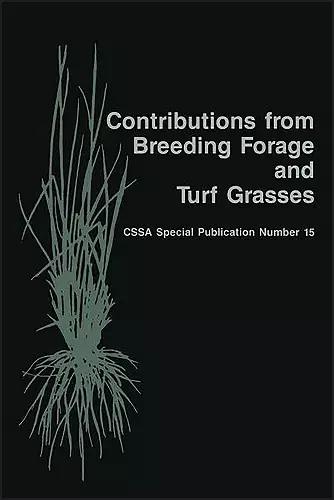 Contributions from Breeding Forage and Turf Grasses cover