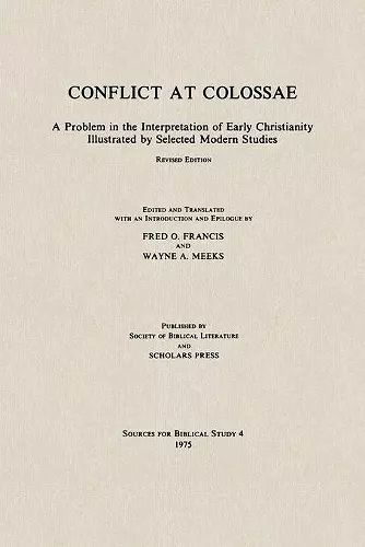 Conflict at Colossae cover