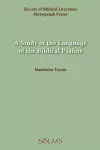 A Study of the Language of the Biblical Psalms cover