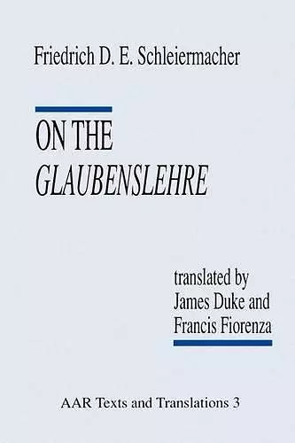 On the Glaubenslehre cover