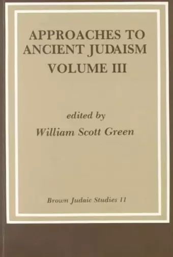 Approaches to Ancient Judaism cover