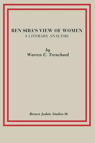 Ben Sira's View of Women cover