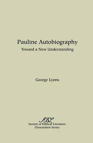 Function of Autobiographical Remarks in the Letters of Paul cover