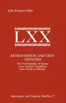 Retroversion and Text Criticism cover