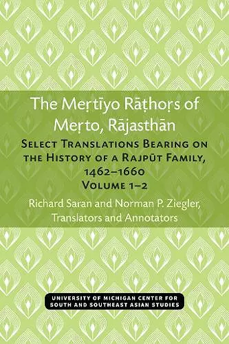 The Mertiyo Rathors of Merto, Rajasthan cover