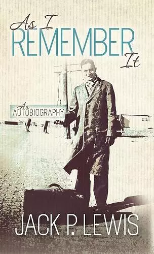 As I Remember It cover