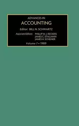 Advances in Accounting cover