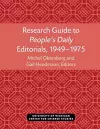 Research Guide to People’s Daily Editorials, 1949–1975 cover