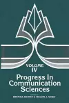 Progress in Communication Sciences, Volume 4 cover