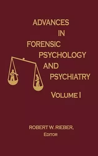 Advances in Forensic Psychology and Psychiatry cover
